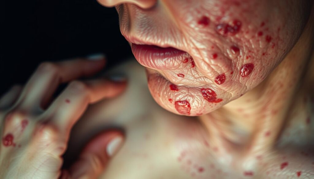 Odos pūslelinė komplikacijos