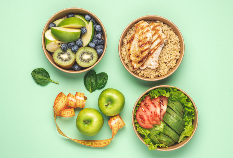 Keturi indeliai su sveiku maistu